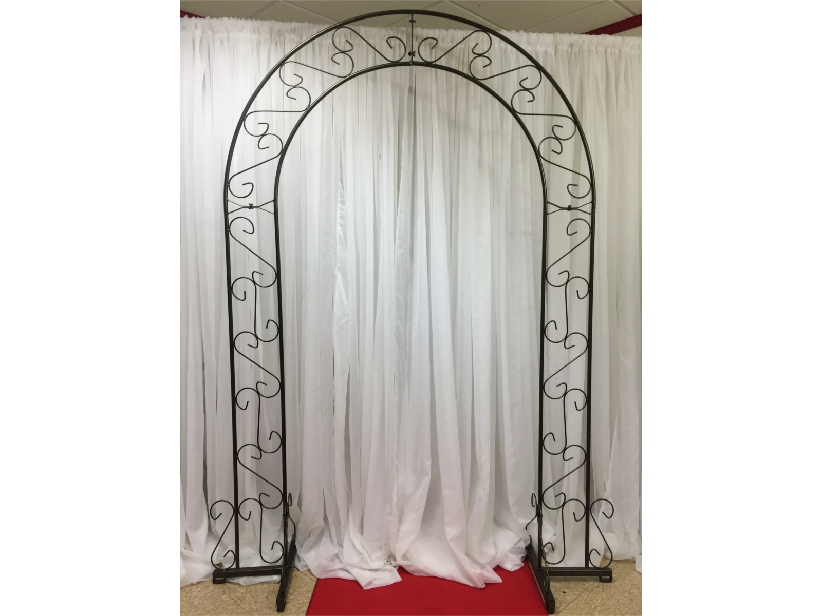 wrough iron arch